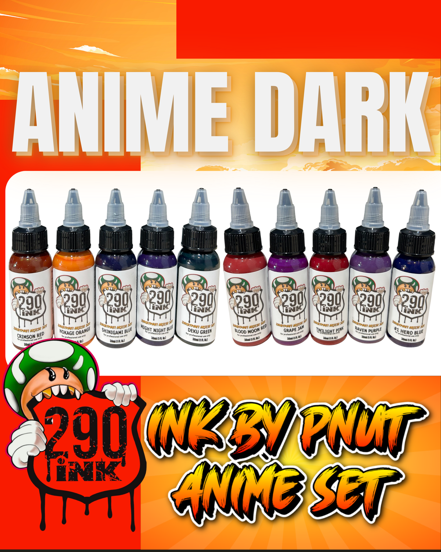 Anime Dark Set (10 colors)
