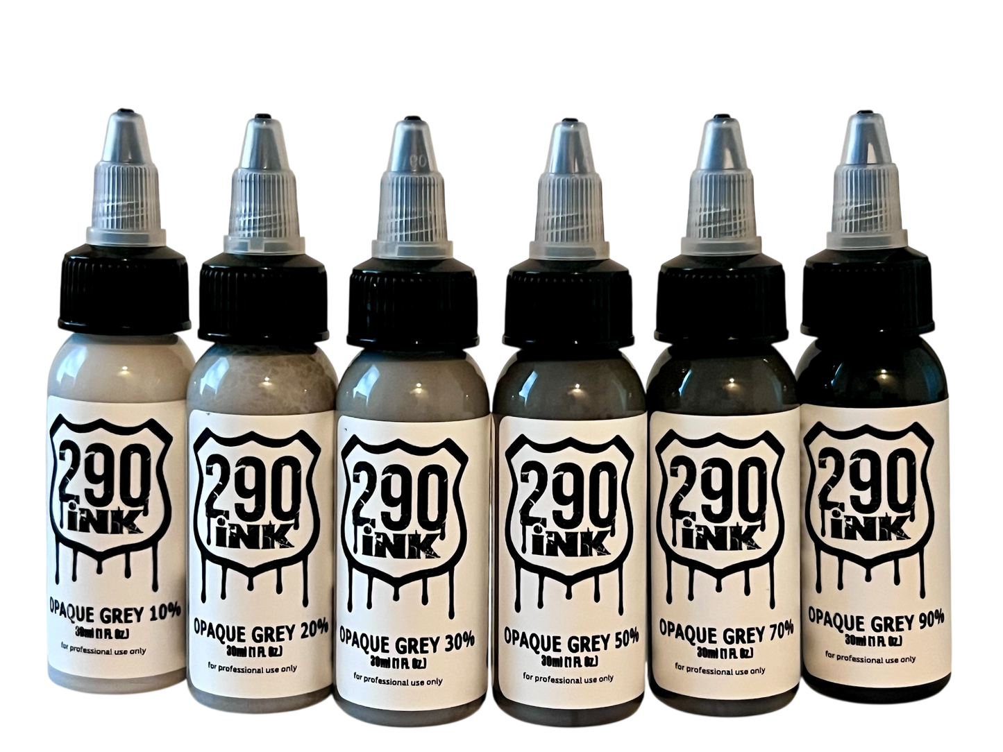 Opaque Grey Set (6 bottles, 1oz ea)