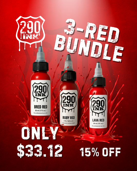 3-Set RED Bundle: Bred Red, Ruby Red, Lava Red (1oz ea)
