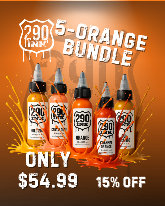 5-set ORANGE Bundle: Sun Orange, Gold Dust, Cantaloupe, Orange, Channel Orange (1oz ea)