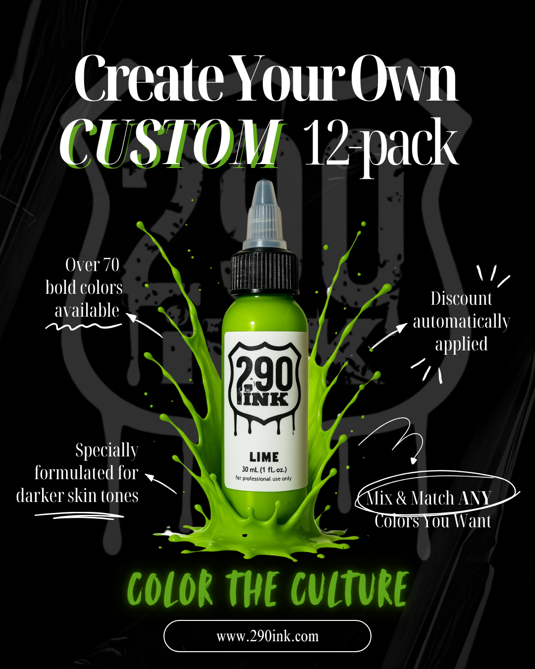 229 Inked Color Premium Tattoo Supplies-290ink | Shop the Best Tattoo Ink Today